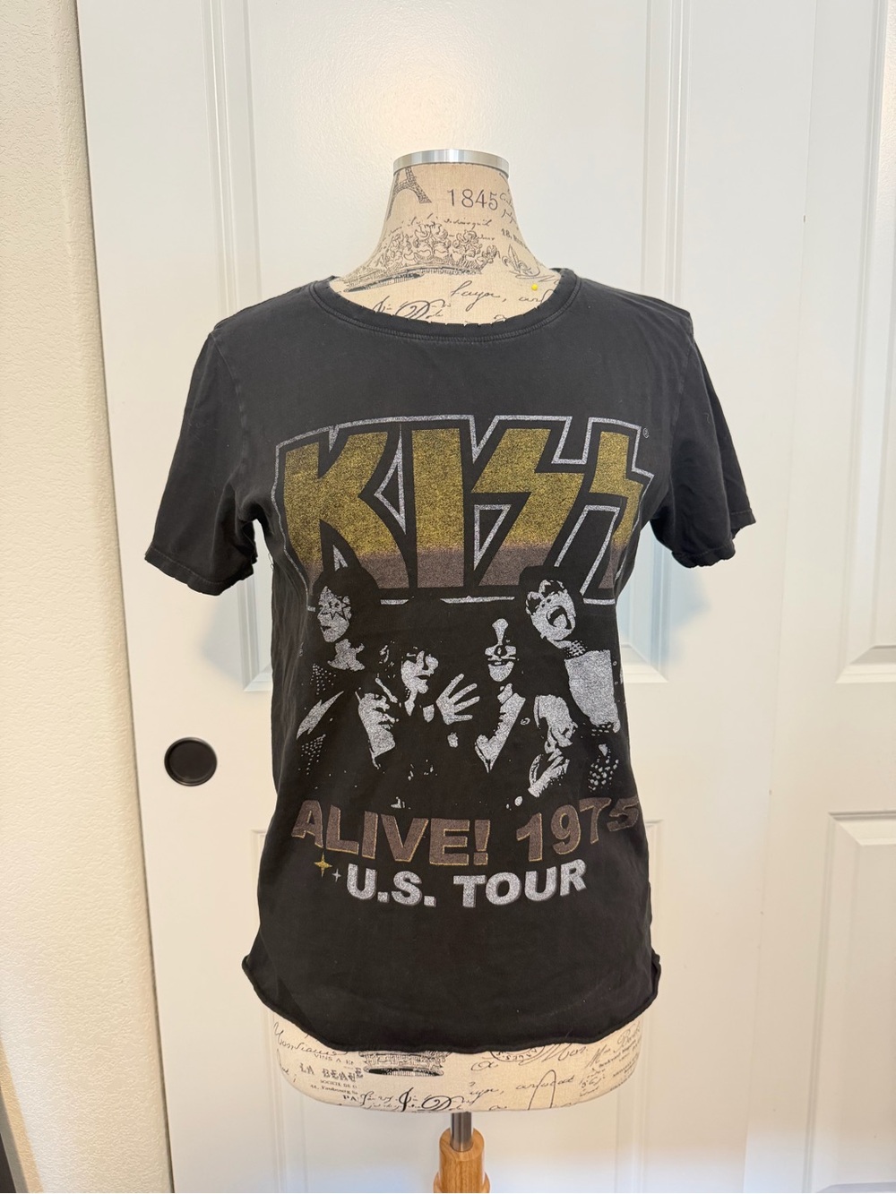 KISS 'Alive! 1975 U.S. Tour' Graphic T-Shirt - Black